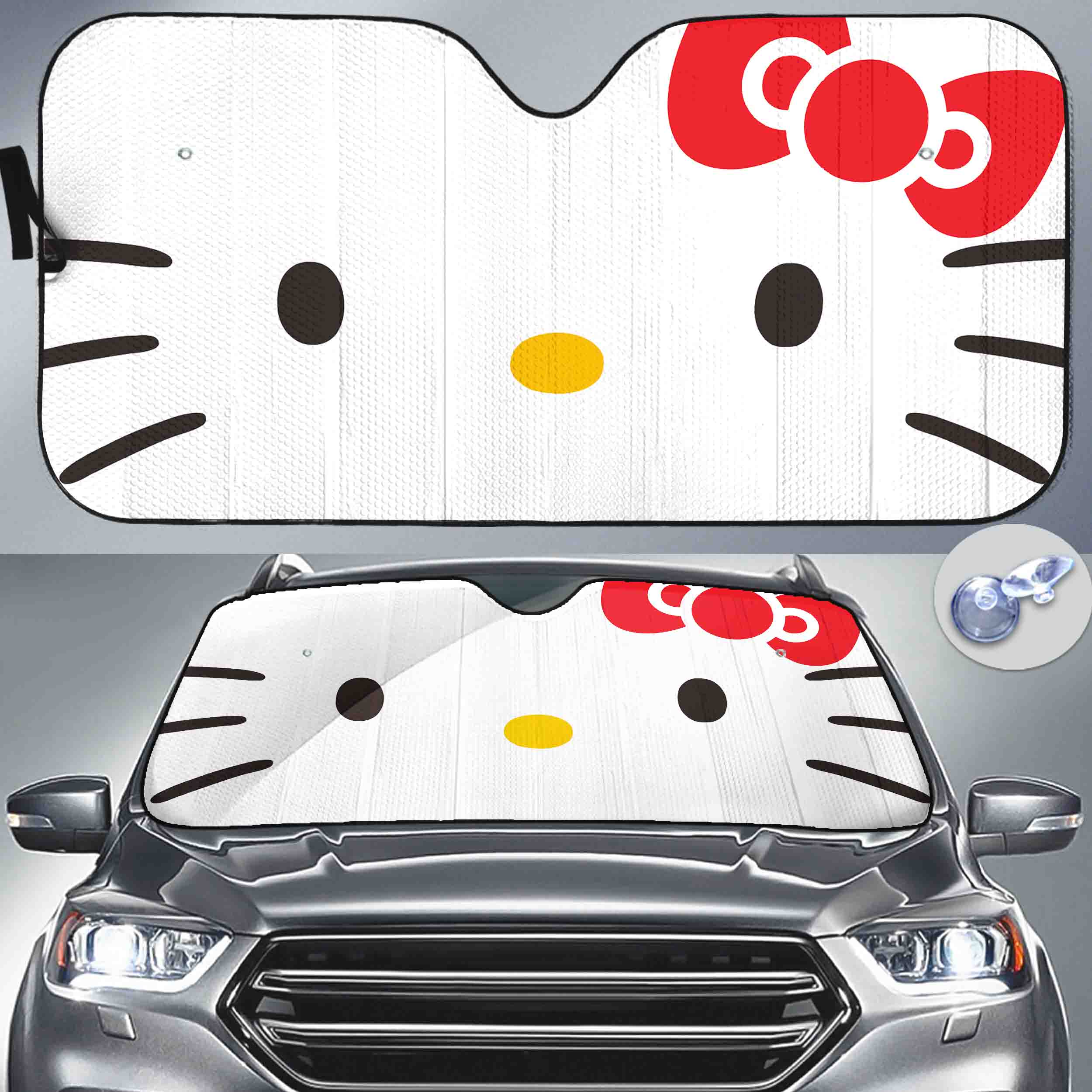 Hello Kitty Sanrios Series Anime Cartoon Cute Car Sun Shade